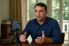 Ao vivo: Flávio Bolsonaro realiza live em seu canal do YouTube