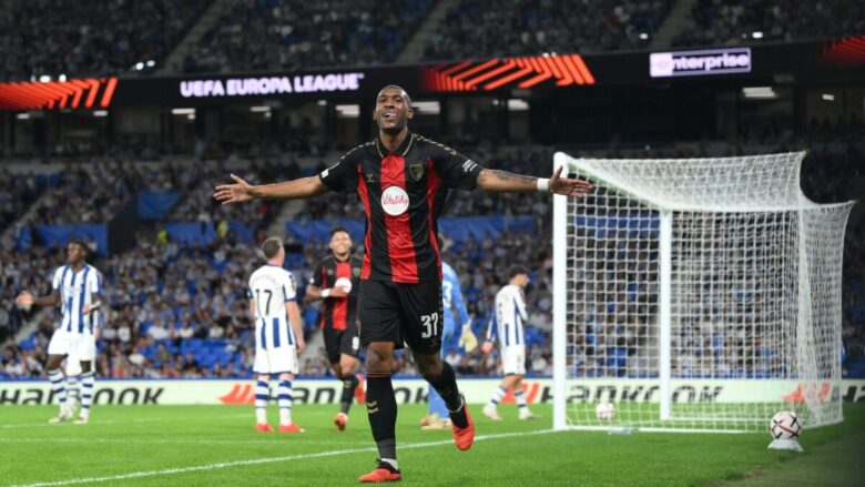 Bournemouth vence Sociedad com gol de Rayan na Liga Europa; veja resultados
