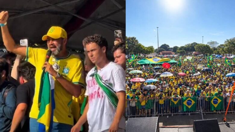 Bruno Bolsonaro Scheid discursa ao lado de Nikolas Ferreira e cobra impeachment de Moraes: “Nós queremos ele fora”