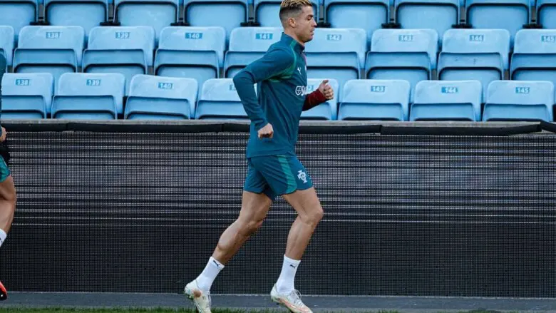 Cristiano Ronaldo deixa treino da seleção portuguesa e vai para hotel