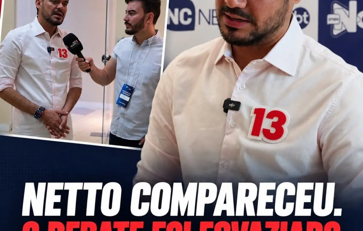 Debate é esvaziado por ausências; Expedito Netto comparece e cobra participação