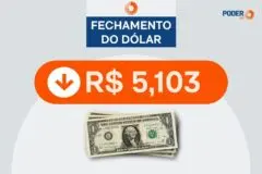 Dólar cai 0,18% e fecha em R$ 5,103; Ibovespa sobe