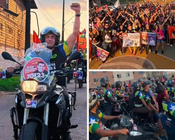 Dr. Breno Mendes arrasta multidão em motociata na Zona Leste de Porto Velho