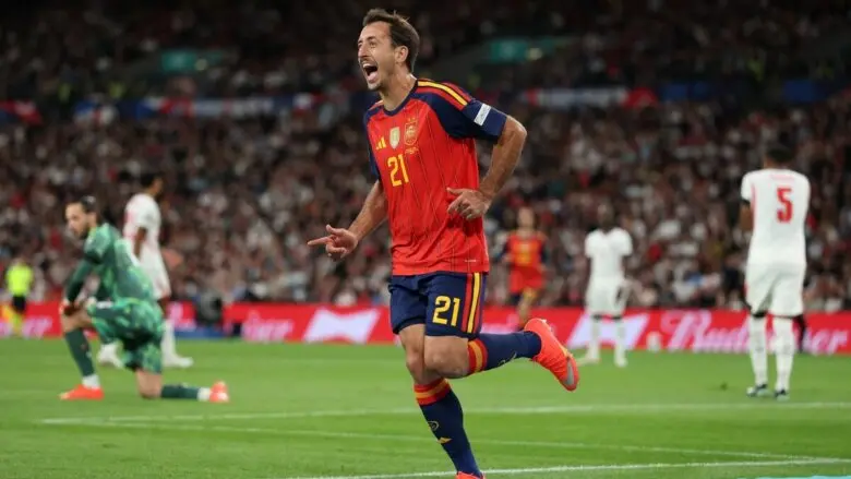 Em jogo de duas viradas, Espanha derrota a Inglaterra na Nations League