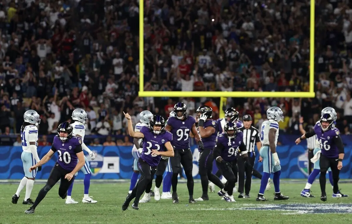 Em jogo emocionante, Baltimore Ravens supera o Dallas Cowboys no Maracanã