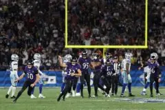 Em jogo emocionante, Baltimore Ravens supera o Dallas Cowboys no Maracanã