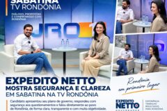 Expedito Netto apresenta propostas em sabatina na TV Rondônia