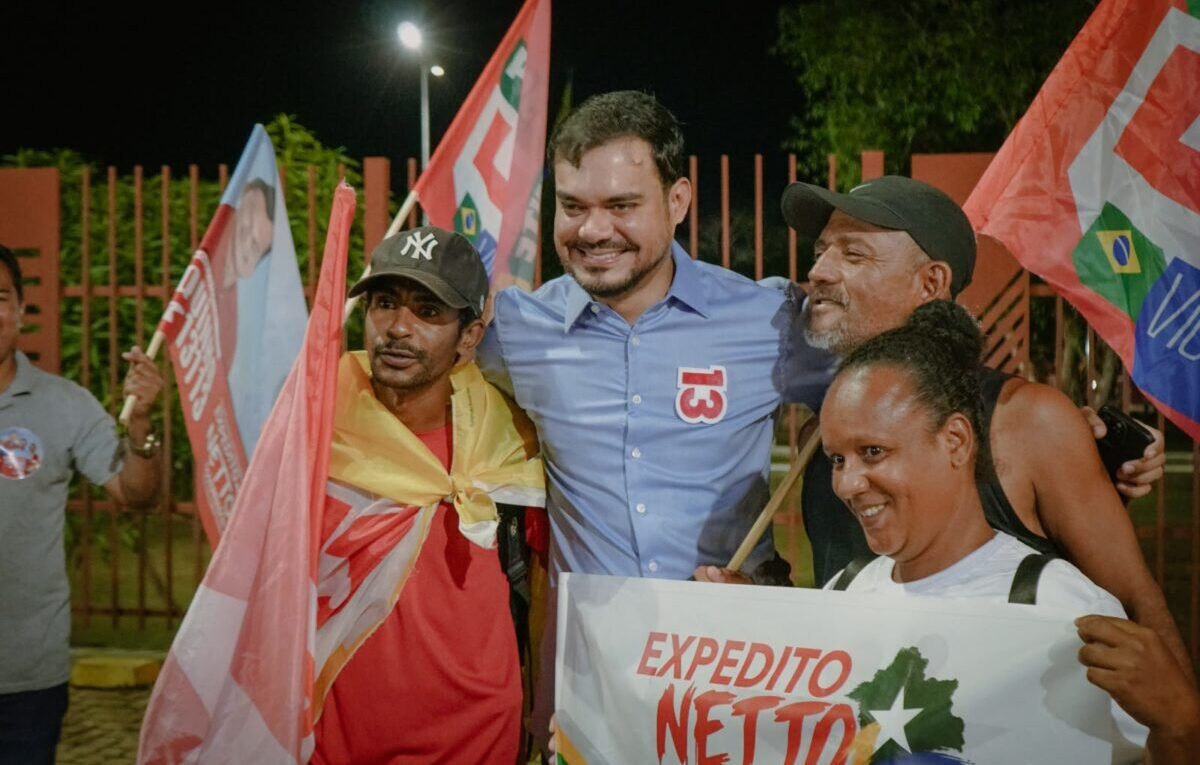 Expedito Netto cresce no debate e a militância mostra a força do 13