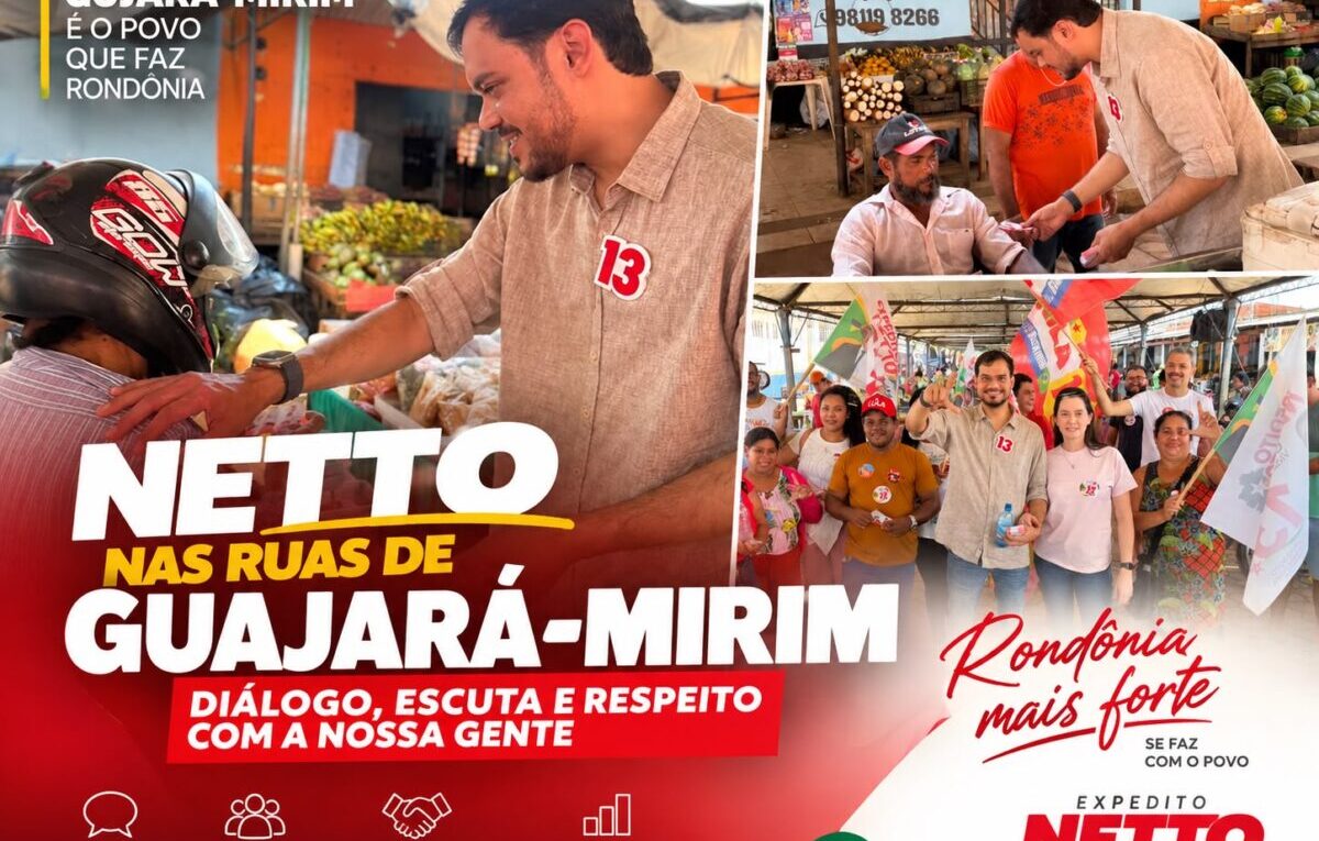 Expedito Netto visita feira popular de Guajará-Mirim e conversa com moradores
