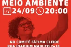 Fátima Cleide realiza hoje discussão sobre Cultura e Meio Ambiente em Porto Velho
