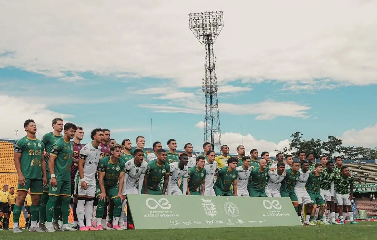 Jogo da Amizade Eterna: Atlético Nacional e Chapecoense empatam em 1 x 1