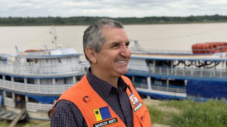 Segundo Marcos Berti Cavalcanti, as chuvas inesperadas aliviam a estiagem, mas o nível do Rio Madeira continua baixando