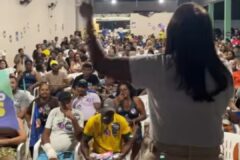 Márcia da Saúde e Pastor Evanildo reúnem mais de 500 pessoas e mostram força na Zona Leste de Porto Velho