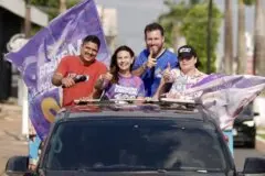 Mariana Carvalho leva campanha às ruas de Vilhena e Jaru