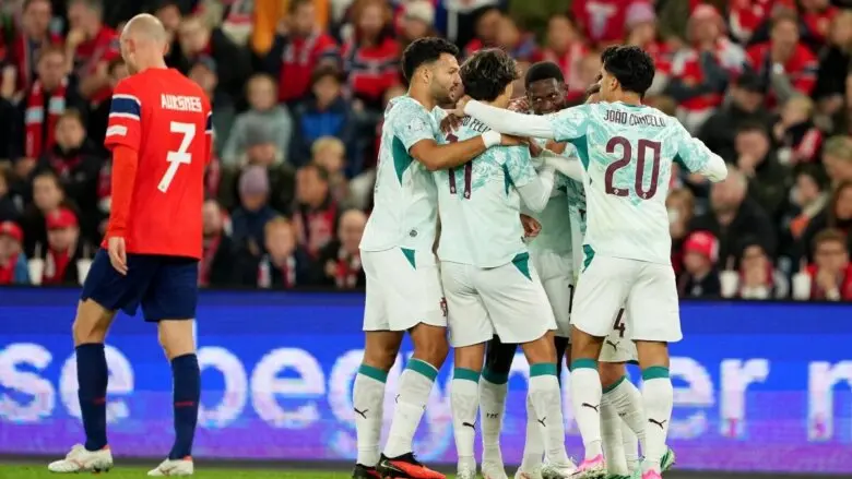 Nations League: Haaland marca, mas goleiro falha e Portugal bate a Noruega
