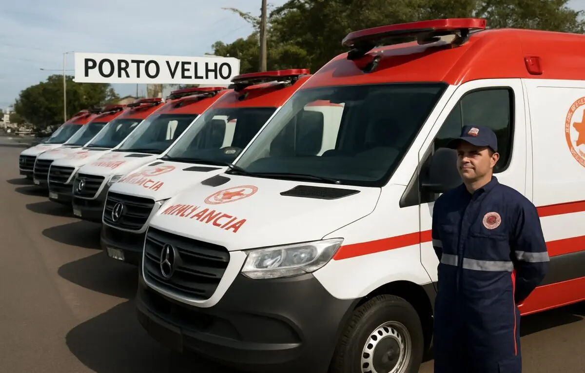 Novas ambulâncias reforçam estrutura do SAMU em Porto Velho
