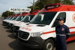 Novas ambulâncias reforçam estrutura do SAMU em Porto Velho