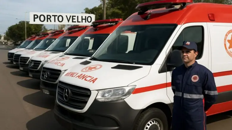 Novas ambulâncias reforçam estrutura do SAMU em Porto Velho
