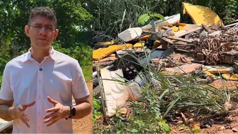 Pedro Geovar cobra limpeza de córrego após descarte irregular de lixo na zona sul de Porto Velho