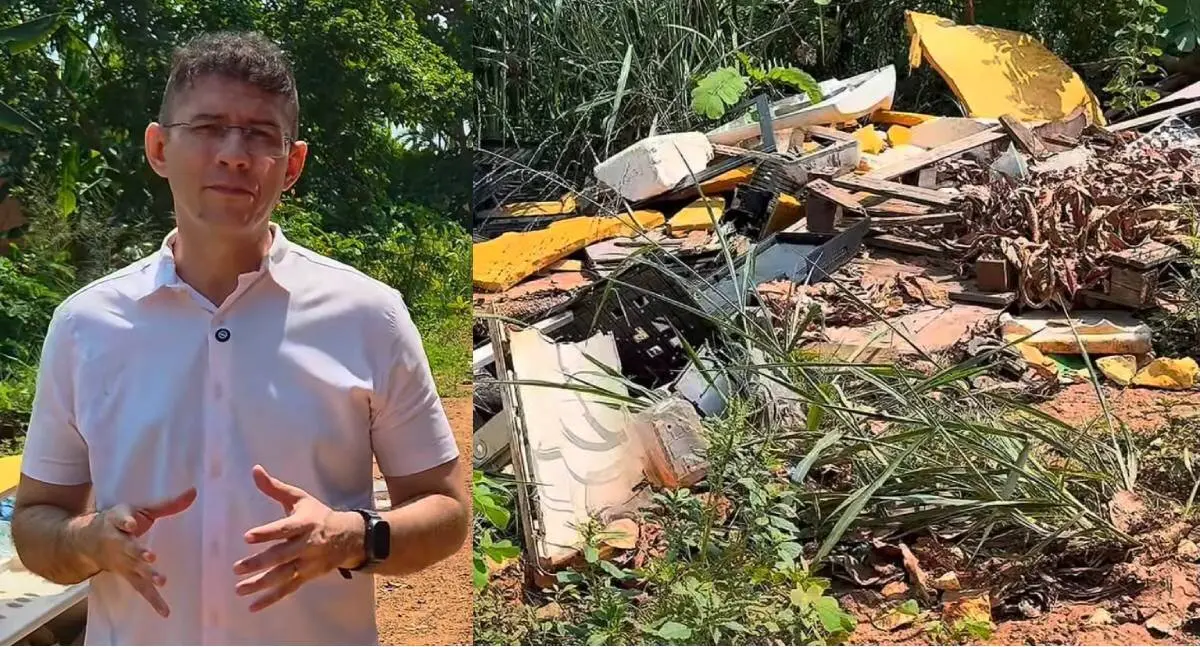 Pedro Geovar cobra limpeza de córrego após descarte irregular de lixo na zona sul de Porto Velho