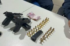 PM apreende pistolas que seriam usadas em ataque na capital