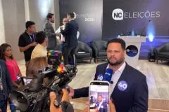 Samuel Costa apresenta propostas na TV Norte e critica ausência de quatro candidatos fujões