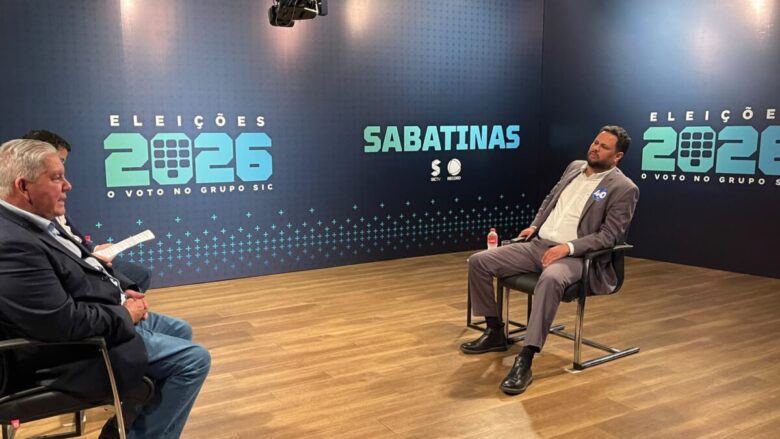 Samuel Costa apresenta propostas para segurança e saúde durante sabatina na SIC TV