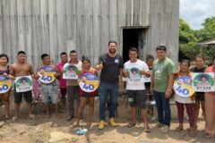 Samuel Costa é recebido por lideranças indígenas na Aldeia Karitiana Central e defende protagonismo dos povos originários