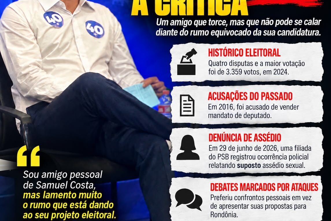 Samuel Costa: quando a amizade não pode impedir a crítica