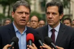 Tarcísio tem 52,9% e Haddad 37,5% em 2º turno em SP, diz pesquisa