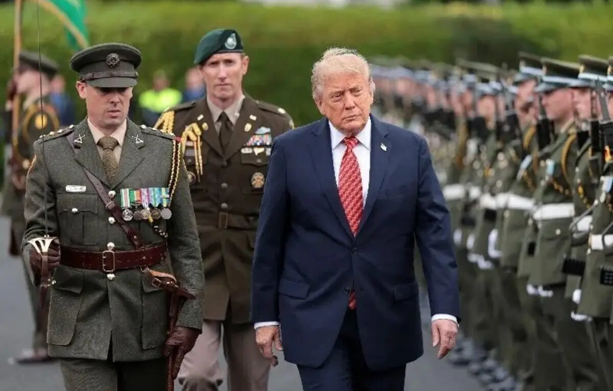 Trump diz que “adoraria” ver Irlanda unificada durante visita a Dublin