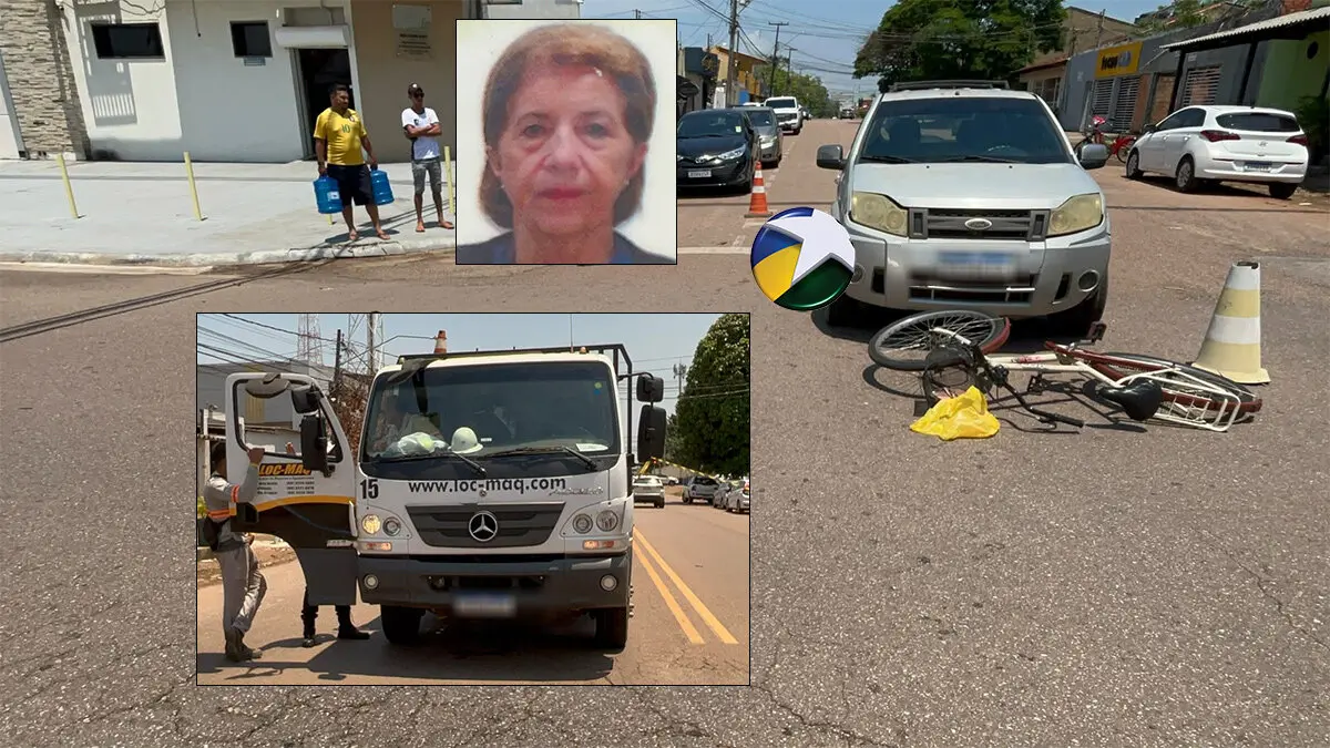 Vídeo: Idosa tenta evitar colisão com carro e morre atropelada por caminhão na capital