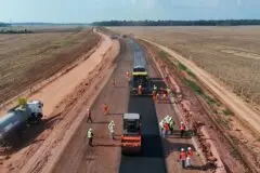 Acesso ao Porto Novo começa a ganhar forma com pavimentação e duas pontes