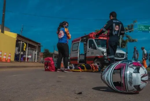 Acidentes com motos disparam em Porto Velho e representam 83% dos casos atendidos pelo Samu