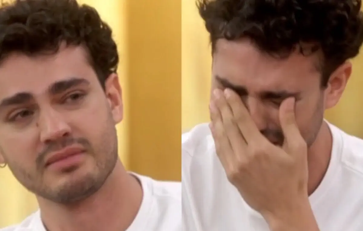 Ator de Quem Ama Cuida tem crise de choro ao vivo na Globo. Veja vídeo