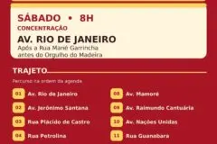 Carreata de Expedito Netto e Luciana Oliveira percorre Zona Leste e centro de Porto Velho neste sábado
