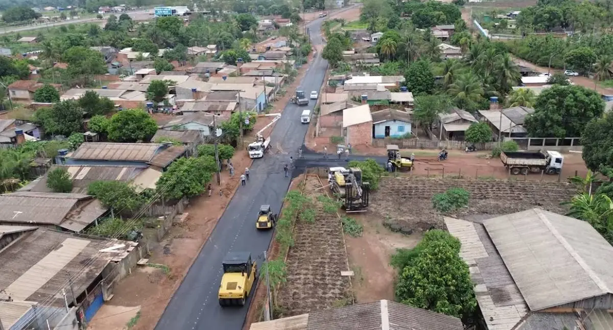 Cássio Gois viabiliza obras de pavimentação e drenagem no distrito de Riozinho