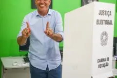 Crispin vota em São Miguel do Guaporé e destaca confiança no trabalho