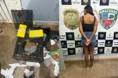 Droga escondida em micro-ondas leva polícia a descobrir remessas de entorpecentes para o Amazonas