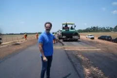 Expresso Porto começa a ser pavimentada e abre caminho para aliviar trânsito em Porto Velho