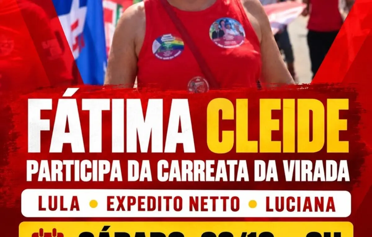Fátima Cleide participa de carreata com Expedito Netto e Luciana Oliveira neste sábado