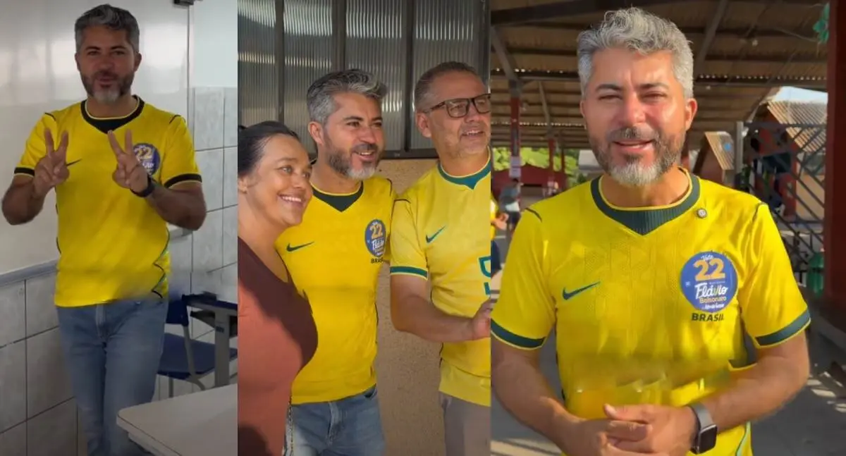 Governador eleito Marcos Rogério vota na Escola Aluízio Ferreira em Ji-Paraná no início da manhã