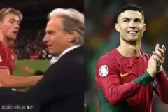 Jogador dinamarquês explica empurrão em Jorge Jesus e suposta “vingança” por Cristiano Ronaldo Jogador dinamarquês explica empurrão em Jorge Jesus e suposta “vingança” por Cristiano Ronaldo