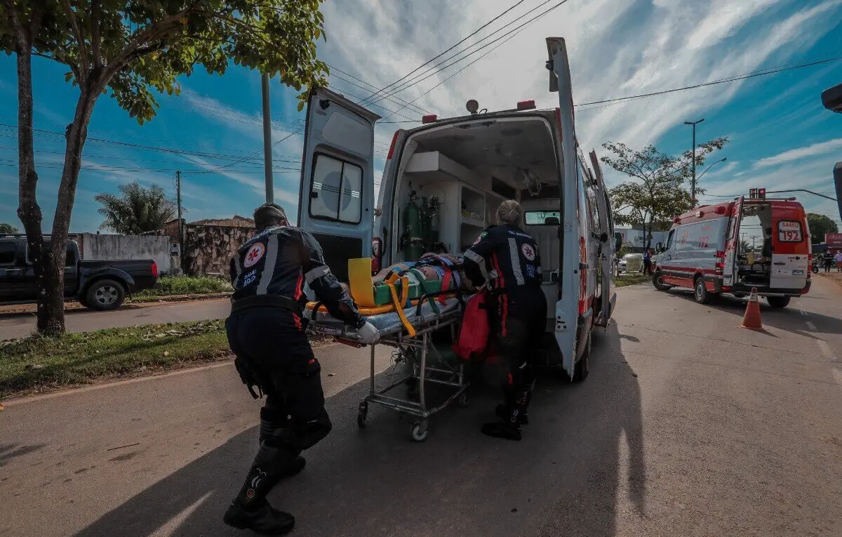 Mais de 80% dos atendimentos do Samu por acidentes de trânsito em setembro envolveram motos em Porto Velho