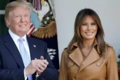 Melania Trump desvia de beijo de Donald Trump durante evento na Casa Branca e momento viraliza; assista Foto: Getty