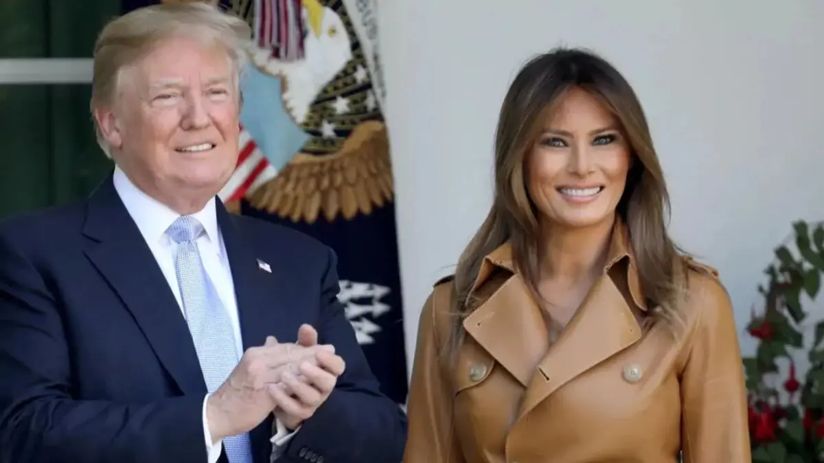 Melania Trump desvia de beijo de Donald Trump durante evento na Casa Branca e momento viraliza; assista Foto: Getty