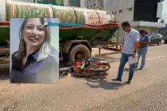 Mulher morre atropelada por caminhão na região central de Porto Velho