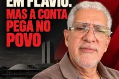 Nada pega em Flávio. Mas a conta pega no povo