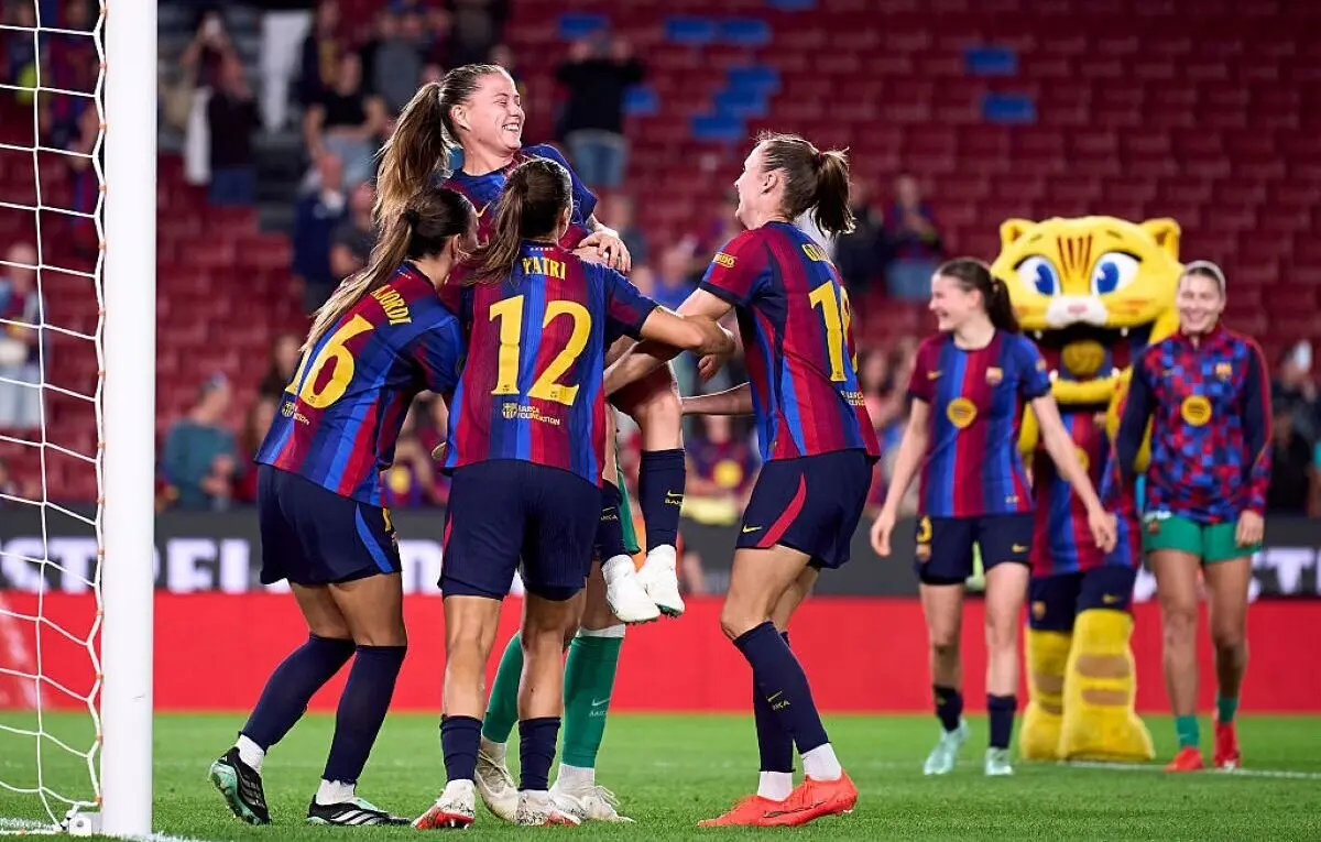 No El Clássico Feminino, Barcelona goleia o Real Madrid por 7 x 0