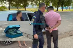PM prende casal com grande quantidade de droga neste sábado na capital